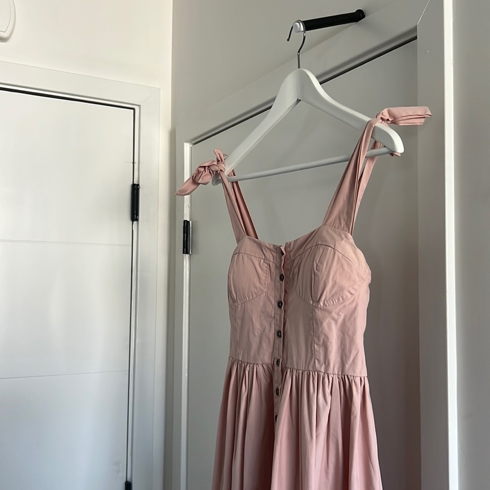 Buru Pink Midi Summer Dress
